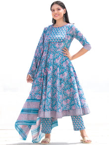 Nayab Amna - Anakarli Kurta Pants & Dupatta - KS16A2577D