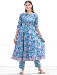 Nayab Amna - Anakarli Kurta Pants & Dupatta - KS16A2577D