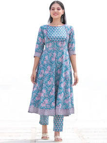 Nayab Amna - Anakarli Kurta Pants & Dupatta - KS16A2577D