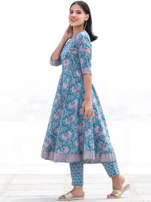 Nayab Amna - Anakarli Kurta Pants & Dupatta - KS16A2577D