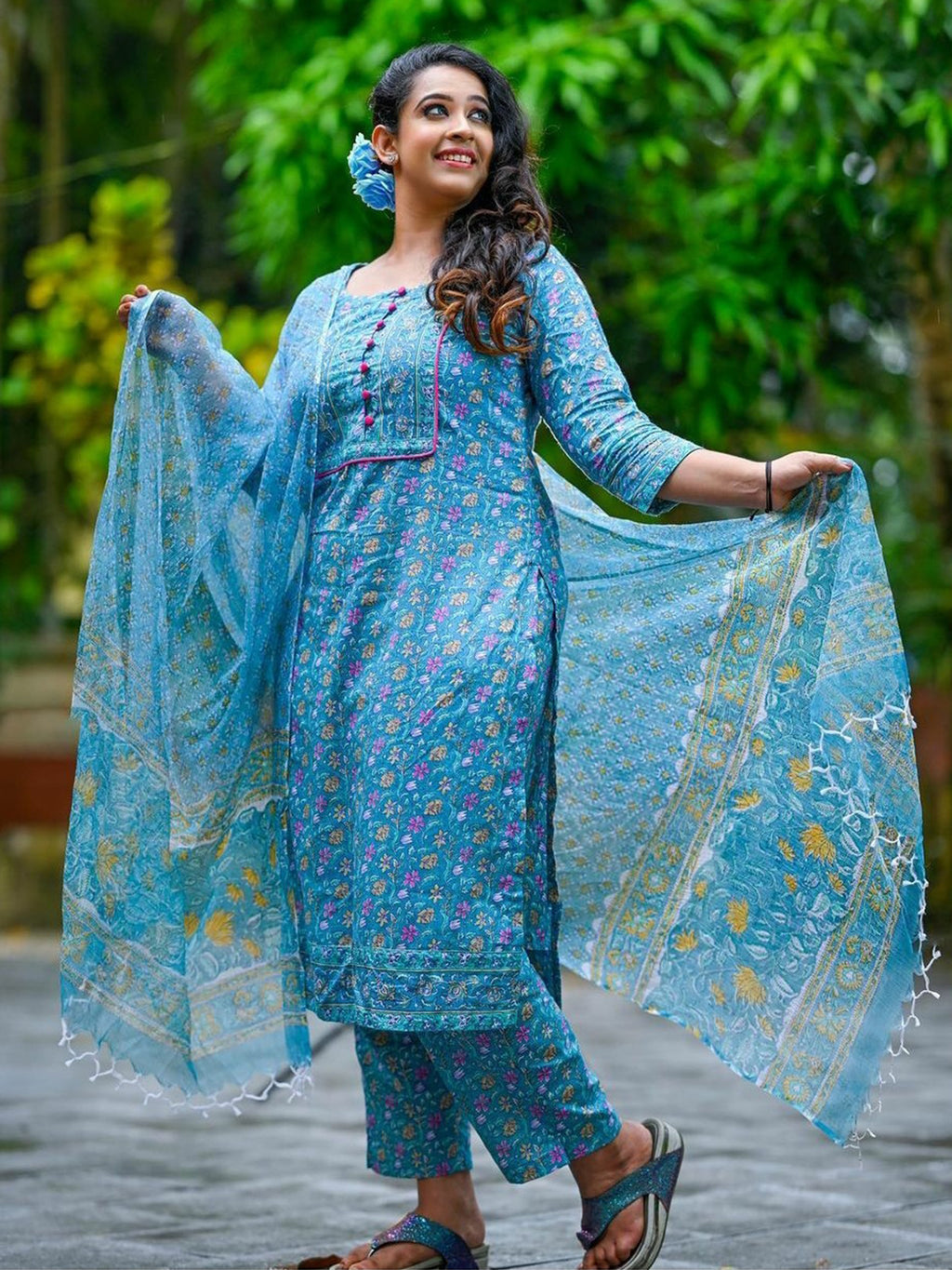 Casual Wear Georgette Long Salwar Kameez at Rs 1095 in Jetpur | ID:  8289162455