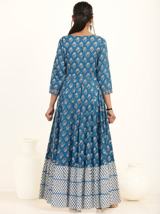 Fiza Komal Flared Long Dress