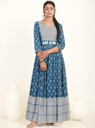 Fiza Komal Flared Long Dress