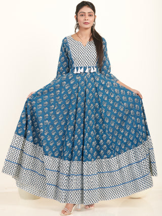 Fiza Komal Flared Long Dress