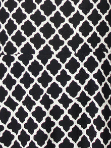 DARK BRIGHT - Hand Block Printed Cotton Long Dress  - D335F1741