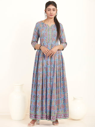 Fiza Parizad Pleated Long Dress