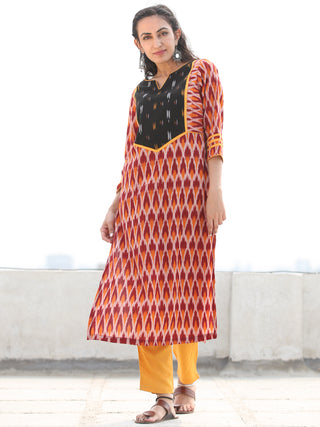 Tagai Vahida- Set of Ikat Kurta & Pants  - KS128A2430