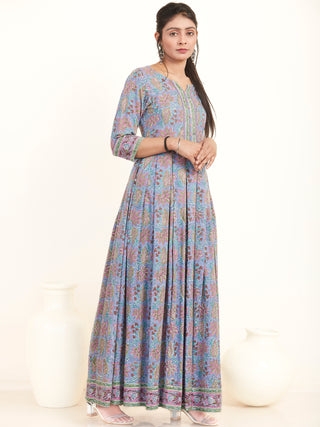 Fiza Parizad Pleated Long Dress