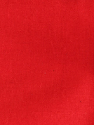 Azure Red White Ikat Handwoven Cotton Suit Fabric Set of 3 - S1002009