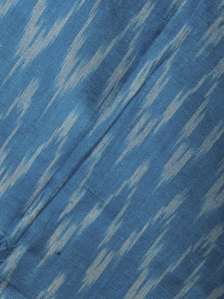 Azure Red White Ikat Handwoven Cotton Suit Fabric Set of 3 - S1002009