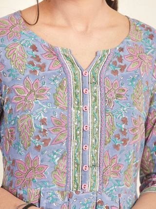 Fiza Parizad Pleated Long Dress