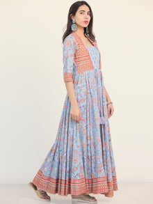 Fiza Aachal Pleated Embroidered Long Jacket Dress