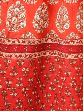 Motif Saga - Hand Block Printed Cotton Long Angrakha Dress  - D338F1830