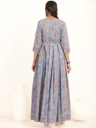 Fiza Parizad Pleated Long Dress