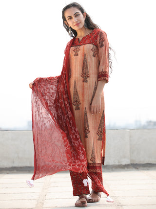 Bahaar Nada - Set of Kurta Pants & Dupatta - KS68CXXXD