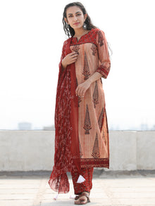 Bahaar Nada - Set of Kurta Pants & Dupatta - KS68CXXXD