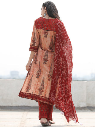 Bahaar Nada - Set of Kurta Pants & Dupatta - KS68CXXXD