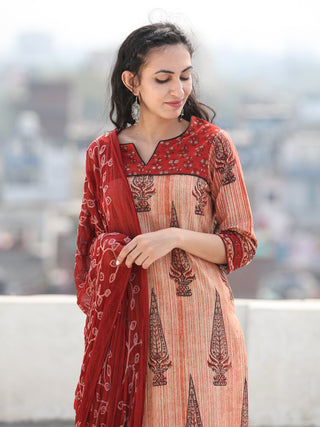 Bahaar Nada - Set of Kurta Pants & Dupatta - KS68CXXXD