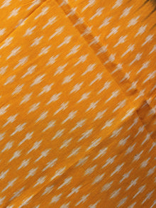 Yellow Black White Ikat Handwoven Cotton Suit Fabric Set of 3 - S1002011