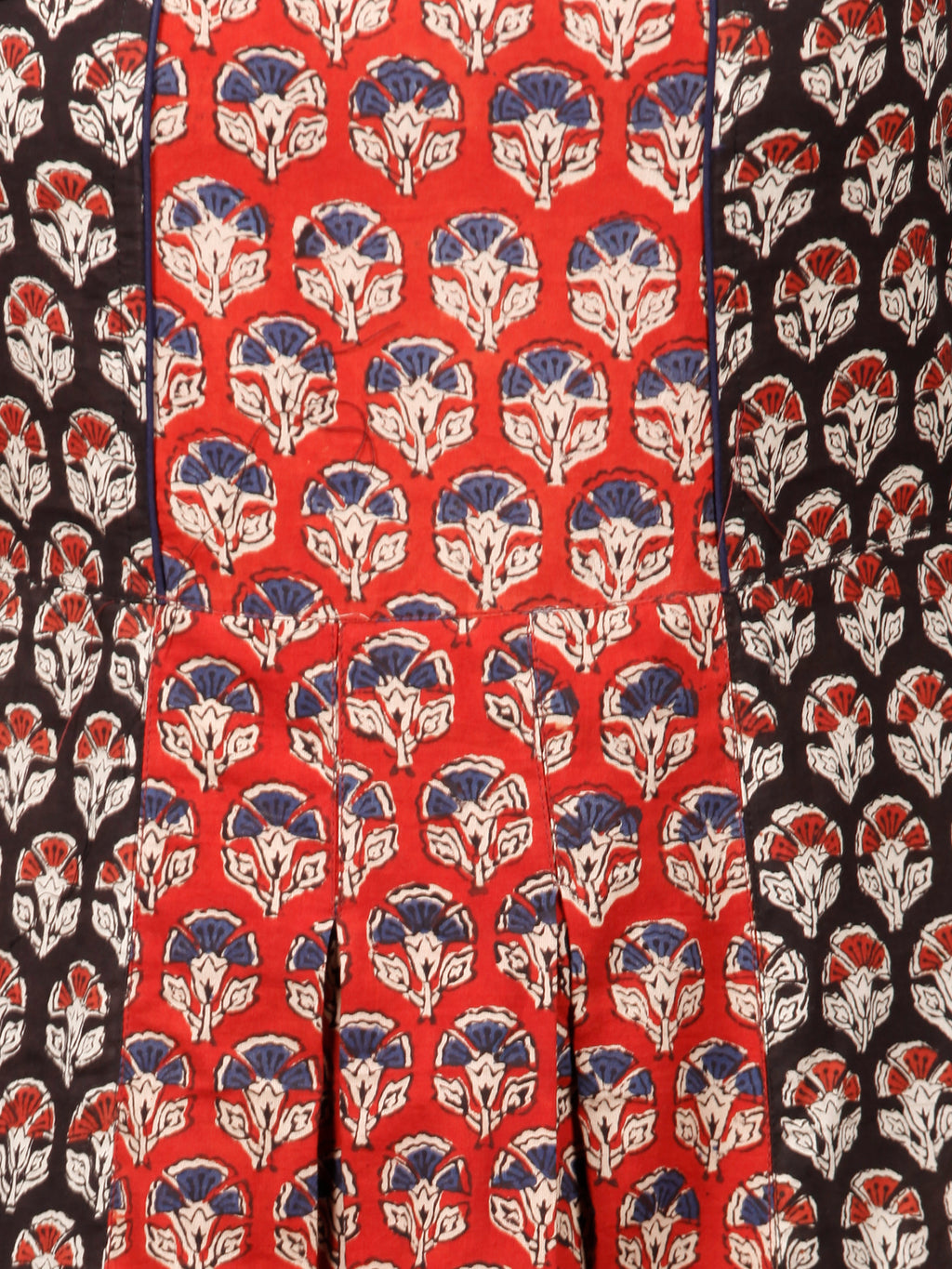 Hand Block Printed Cotton Long Dress 