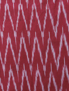 Azure Red White Ikat Handwoven Cotton Suit Fabric Set of 3 - S1002012