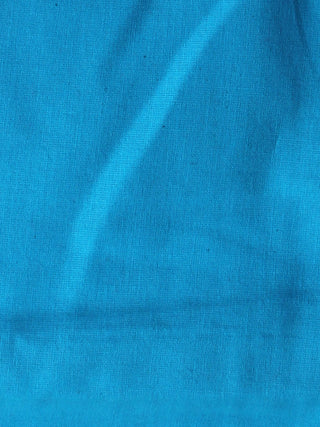 Azure Red White Ikat Handwoven Cotton Suit Fabric Set of 3 - S1002012