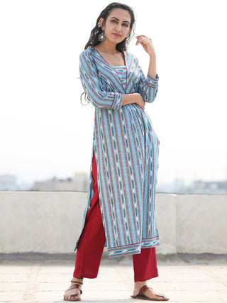 Tagai Rina - Set of Ikat Kurta & Pants  - KS129A922