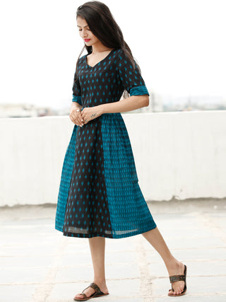 Style With Ikat - Handwoven Ikat Cotton Dress - D363F1856