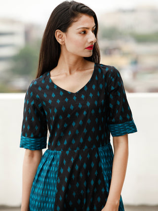 Style With Ikat - Handwoven Ikat Cotton Dress - D363F1856