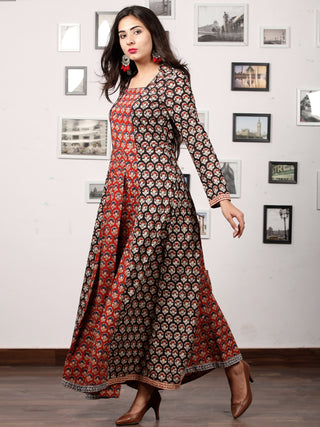 Hand Block Printed Cotton Long Dress 