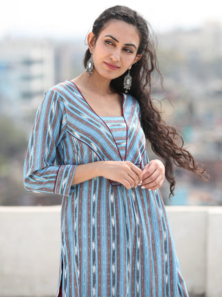 Tagai Rina - Set of Ikat Kurta & Pants  - KS129A922