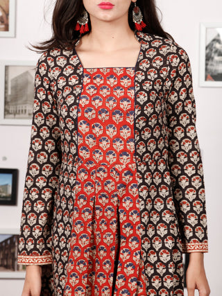 Hand Block Printed Cotton Long Dress 