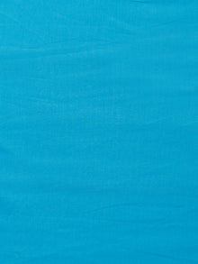 Black Blue White Hand Block Printed Cotton Suit-Salwar Fabric With Chiffon Dupatta (Set of 3) - SU01HB336