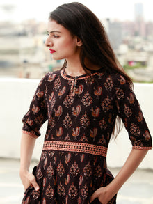 Mughal Beauty  - Block Printed Cotton Dress  - D360F1810