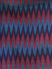 Blue Magenta Violet Handwoven Long Mercized Ikat Dress (Lining Attached)-  D168F838