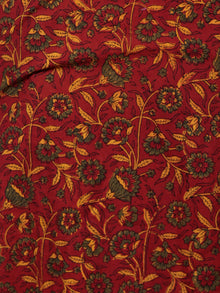 Rust Red Green Yellow Ajrakh Hand Block Printed Kurta  - K70BP0122