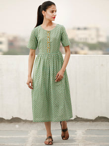 Daily Drape  - Block Printed Cotton Dress  - D368F1928