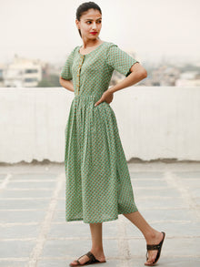 Daily Drape  - Block Printed Cotton Dress  - D368F1928