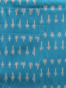 Azure Orange White Ikat Handwoven Cotton Suit Fabric Set of 3 - S1002002