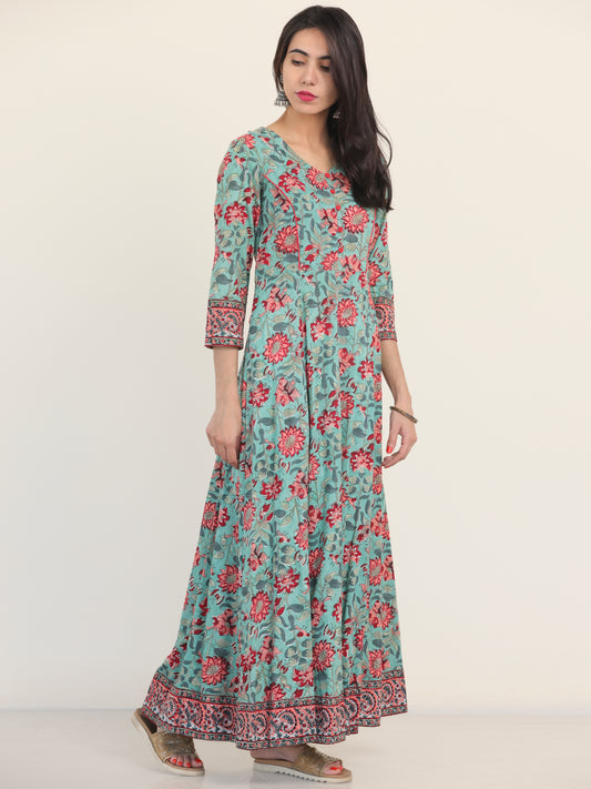 Megha Advika Long Tie Up Back Waist Dress