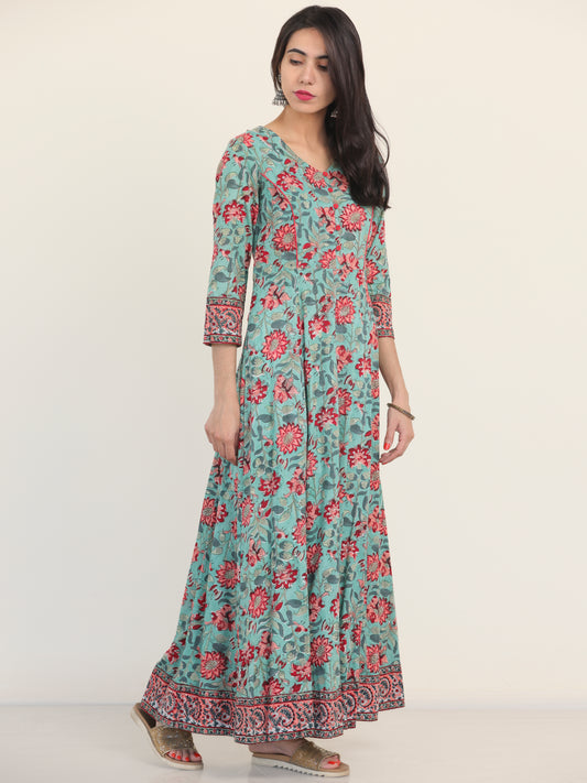 Megha Advika Long Tie-Up Back Waist Dress