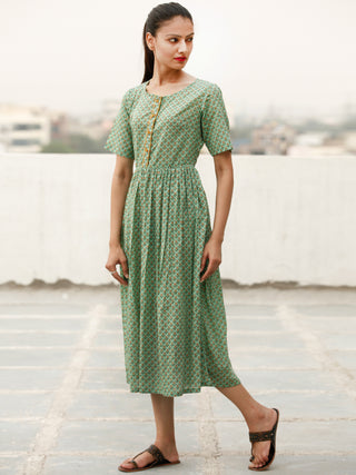 Daily Drape  - Block Printed Cotton Dress  - D368F1928