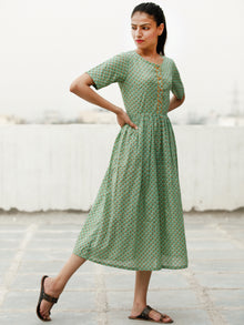 Daily Drape  - Block Printed Cotton Dress  - D368F1928