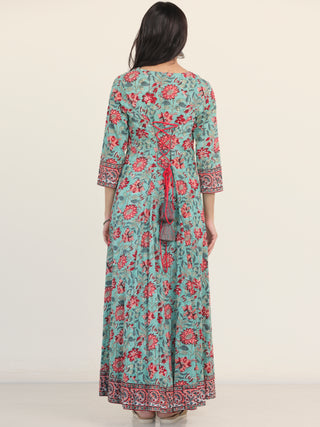 Megha Advika Long Tie Up Back Waist Dress