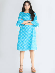 Rida - Handwoven Ikat Tunic Dress With Tassels - D412F672