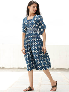 Indigo Magic  - Block Printed Cotton Dress  - D359F1340