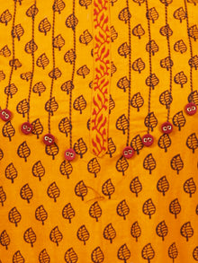 Orange Brown Bagh Printed Kurta in Natural Colors - K130F1705