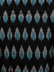 Azure Black White Ikat Handwoven Cotton Suit Fabric Set of 3 - S1002025