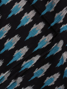 Azure Black White Ikat Handwoven Cotton Suit Fabric Set of 3 - S1002025