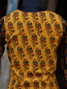 Black Yellow Maroon Green Hand Printed Ajrakh Kurta - K57BPA072